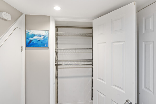 Larger Elda closet in finished basement (this closet extends several feet to the left and right, but it's not shown in photo) - 1208 Constitution Ave NE