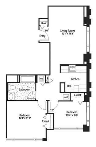 Floorplan - The Lexington at Market Square