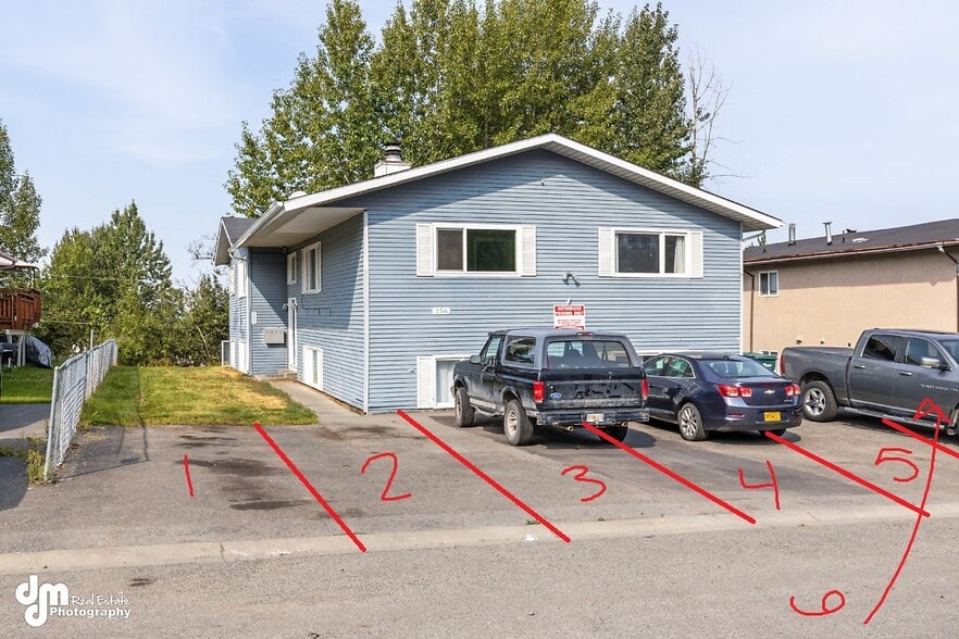 Each unit gets one parking space that fits 2 cards front to back. - 156 michael CT