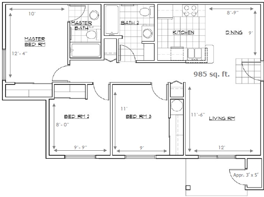 3BR/2BA - Providence Court