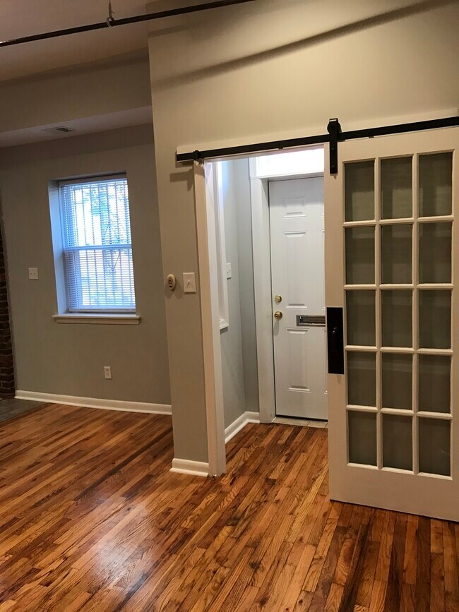 Entry Way with Barn Door Vestibule - 1302 Rodman St