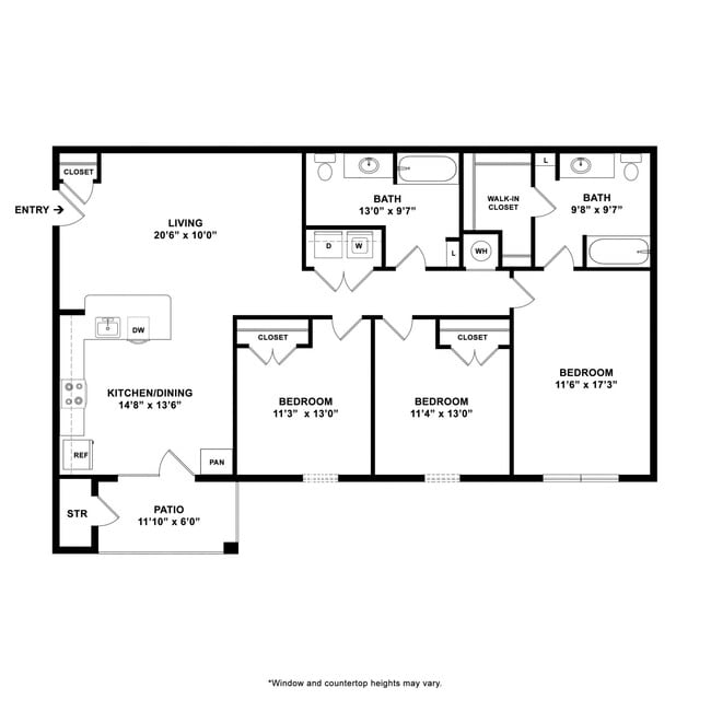 Floorplan - Smyrna Village Apartments of Louisville