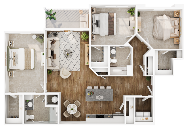 Floorplan - Hathaway at Lake Norman Apartments