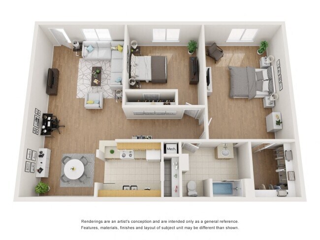 Floorplan - Cambridge Village Apartments