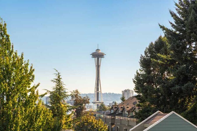 View of Space Needle from Patio - 620 Galer St