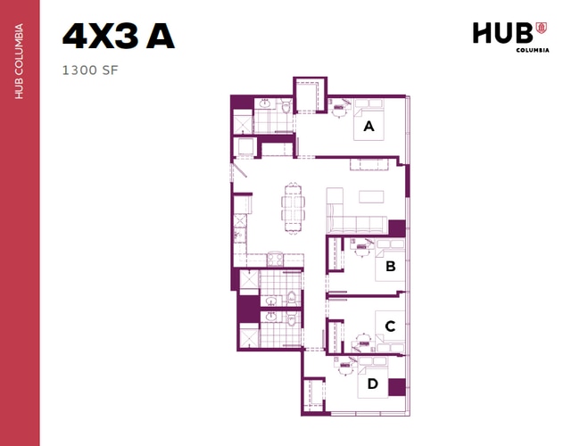4x3 A - Hub Columbia