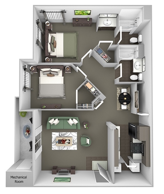 Floorplan - Antelope Ridge Apartments