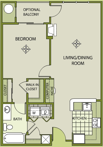 1BR/1BA - The Savoy