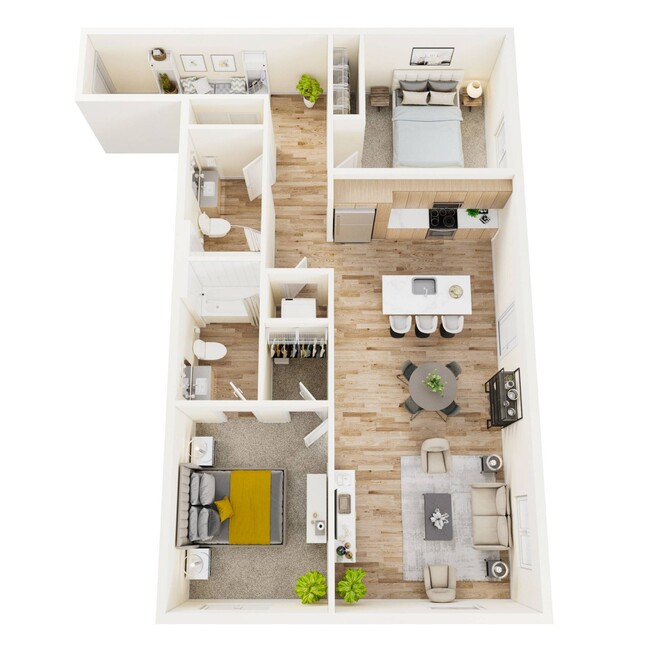 B4 - Two Bedroom - Green Leaf Shoreline