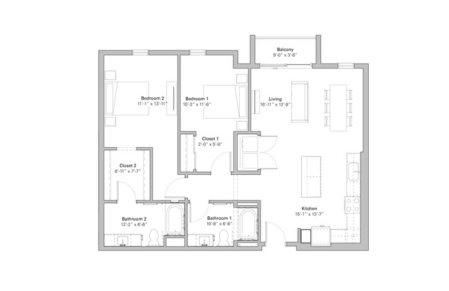 Floorplan - Melody on Main