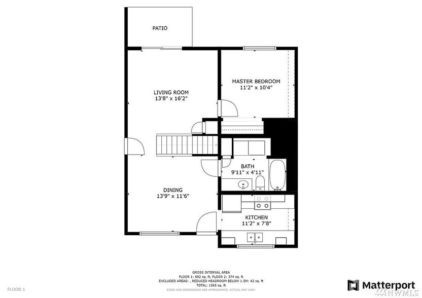 Main floorplan - 1559 8th Street Northeast