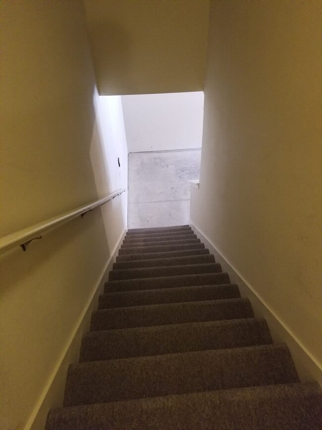 VIEW OF GARRAGE FROM BACK ENTRACE LANDING - 102 Essex Ln