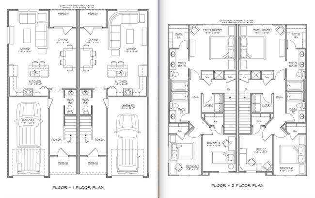 Floor Plan 1 & 2 - 10702 Washita Dr