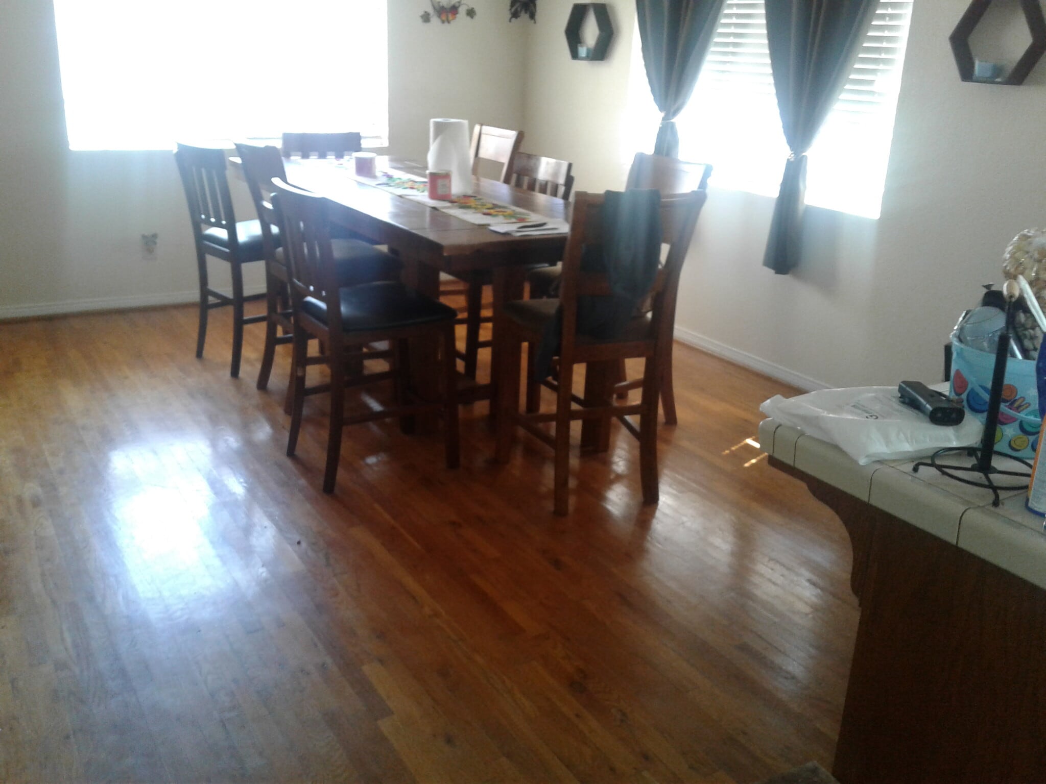 DINING ROOM-MAIN LEVEL- NEW HARDWOOD FLOORS - 2106 Clark Ln