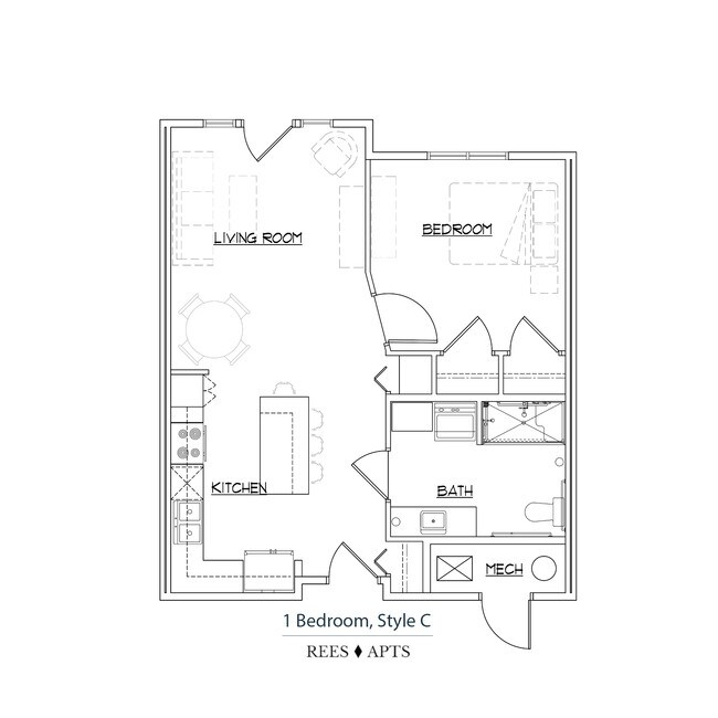 Floorplan - Rees Apartments