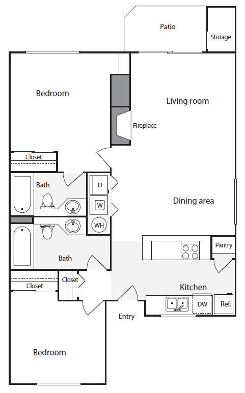 Floorplan - Redmond Park Apts