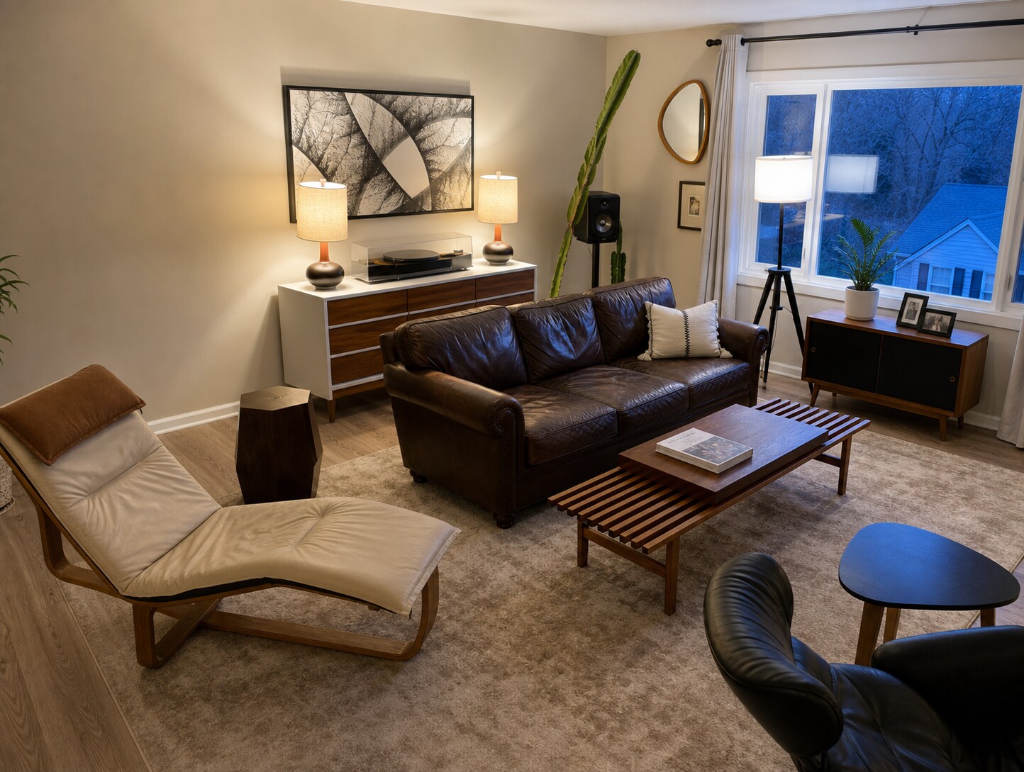 Living room (attached dining room) - 13360 W Bluemound Rd