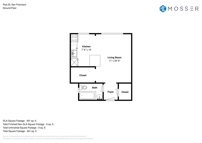 Floorplan - 825 Post St.