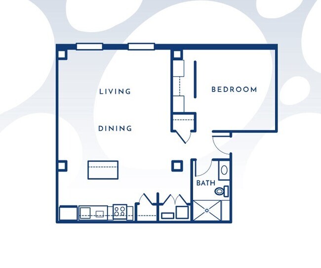 935 sf - The Meridia Apartments