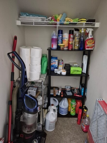Cleaning and Storage of complimentary move in supplies - 4341 Comfort Trl
