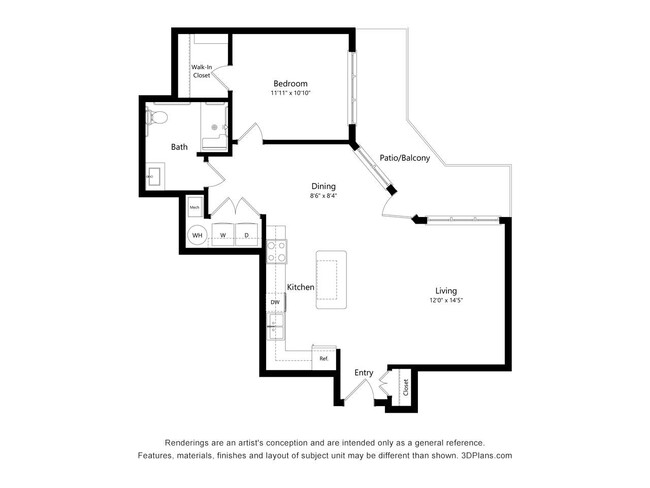 Floorplan - Grayson Ridge 55+ Apartments