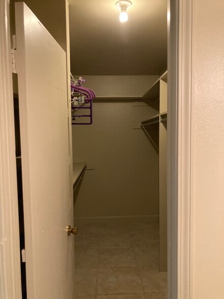 Walk in closet with custom shelving - 3320 N Arnoult Rd