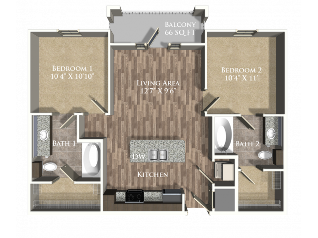 Floorplan - The Legacy at Baton Rouge