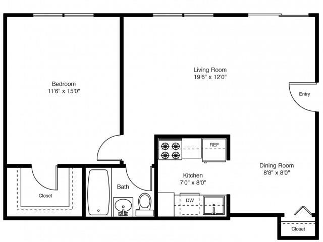 Floorplan - Francis Crossing Apartment Homes