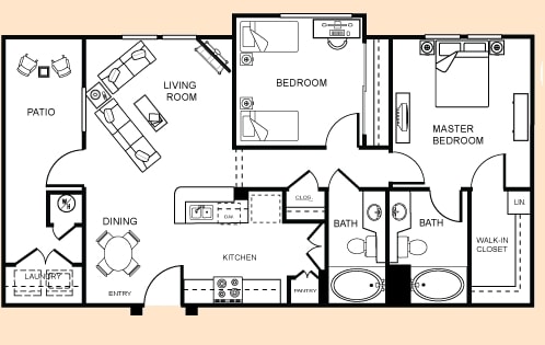 2BR/2BA - Laurel Vista Apartment Homes