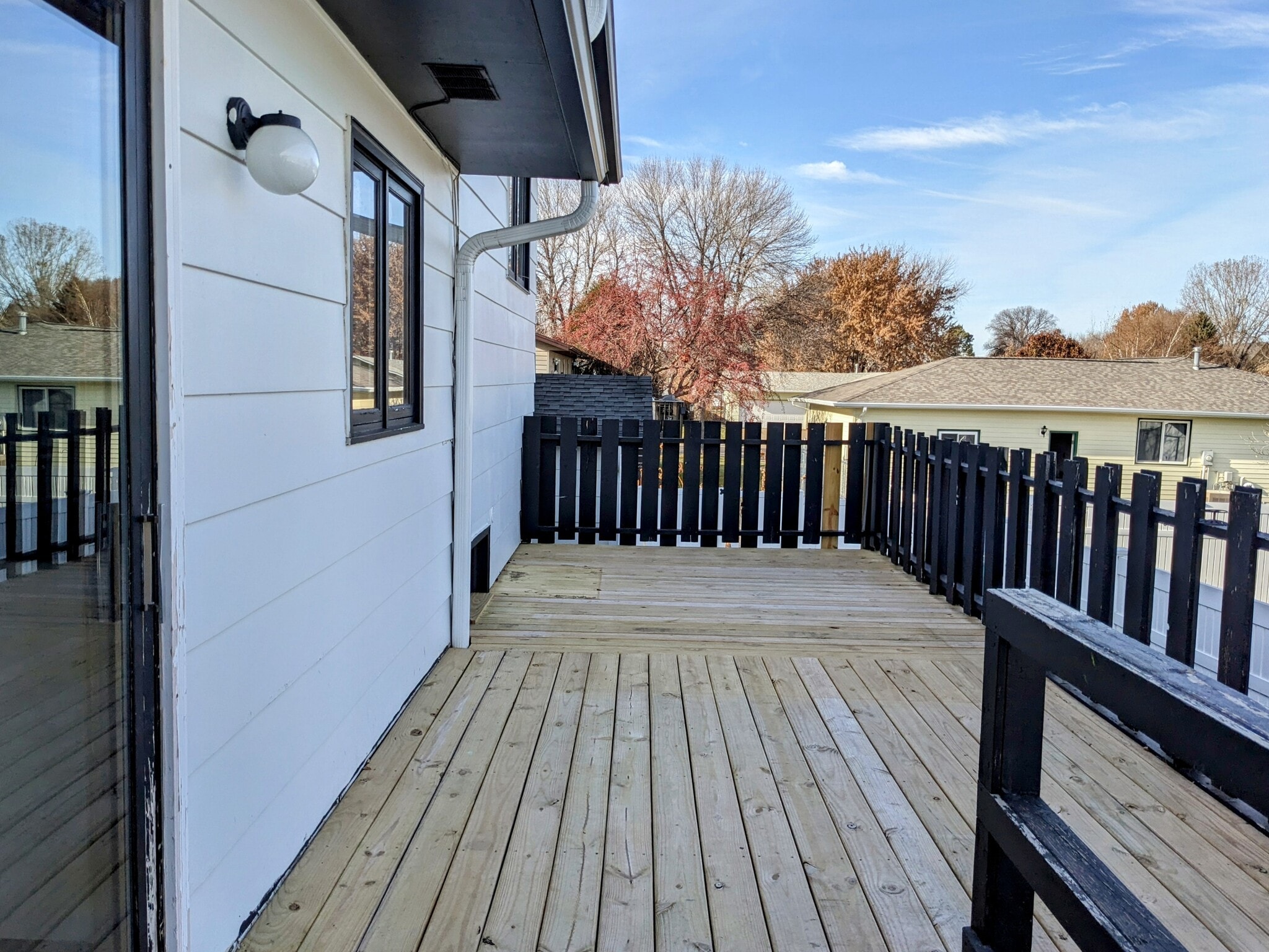 Large deck with access to small fenced yard - 2114 Laforest Ave