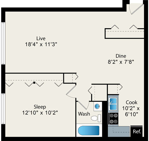 Floorplan - Reside on Pine Grove