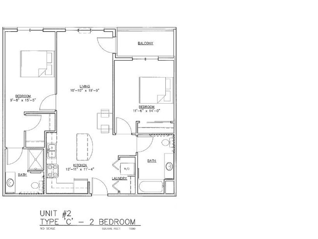 Floorplan - Kingston Village Apartments