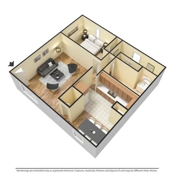 Floorplan - Bellevue Gardens Apartments