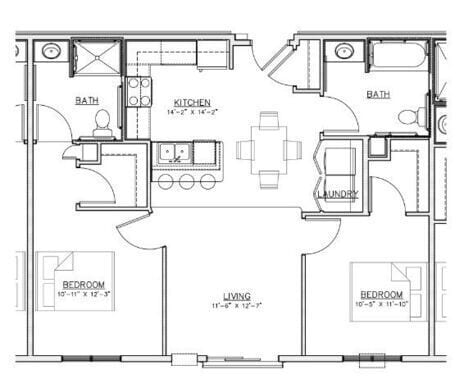 Floorplan - Centralia View Senior Living