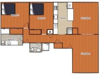 6221 E Rosebury Ave. Floor Plan - Rosebury Rentals