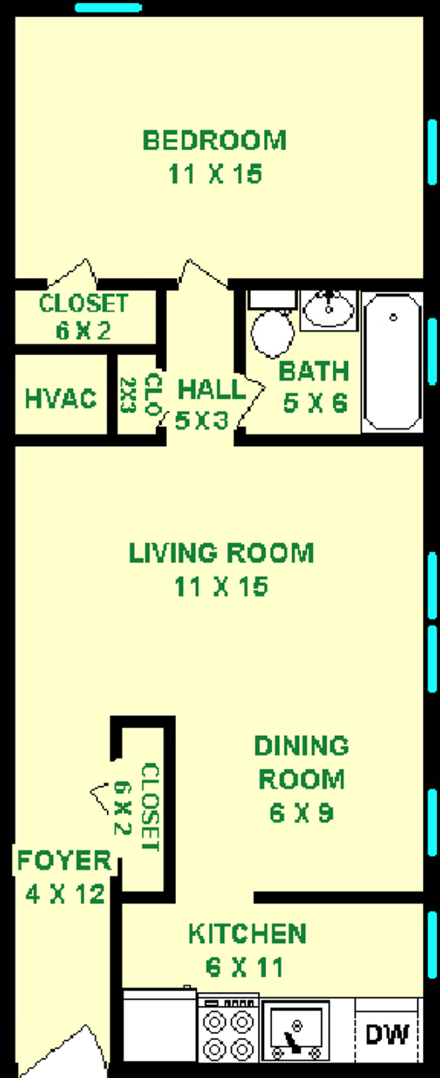 Floorplan - The Flats on Penn