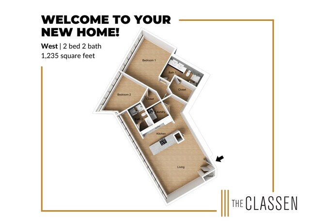 West Floor Plan - The Classen