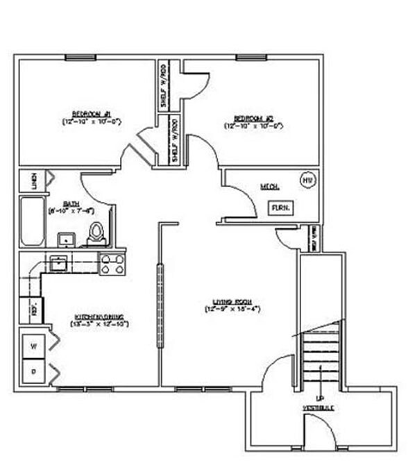 2BR/1BA - Kingswood Village Apartments