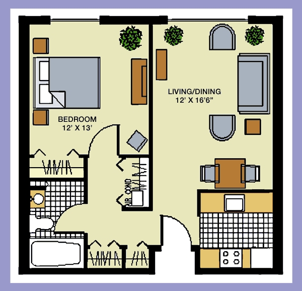 1BR/1BA - Heritage Commons Retirement Community