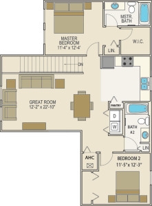 Floorplan - Liberty Trails Apartment Homes