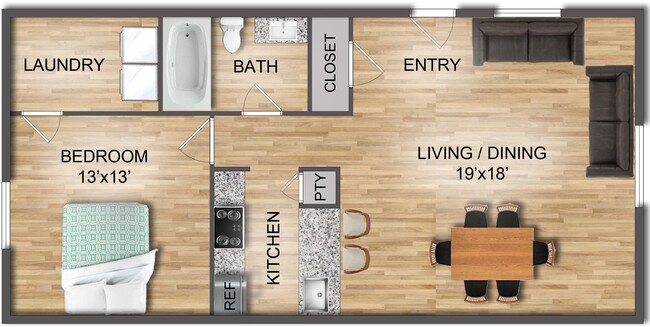 Floorplan - Sanctuary Apartments