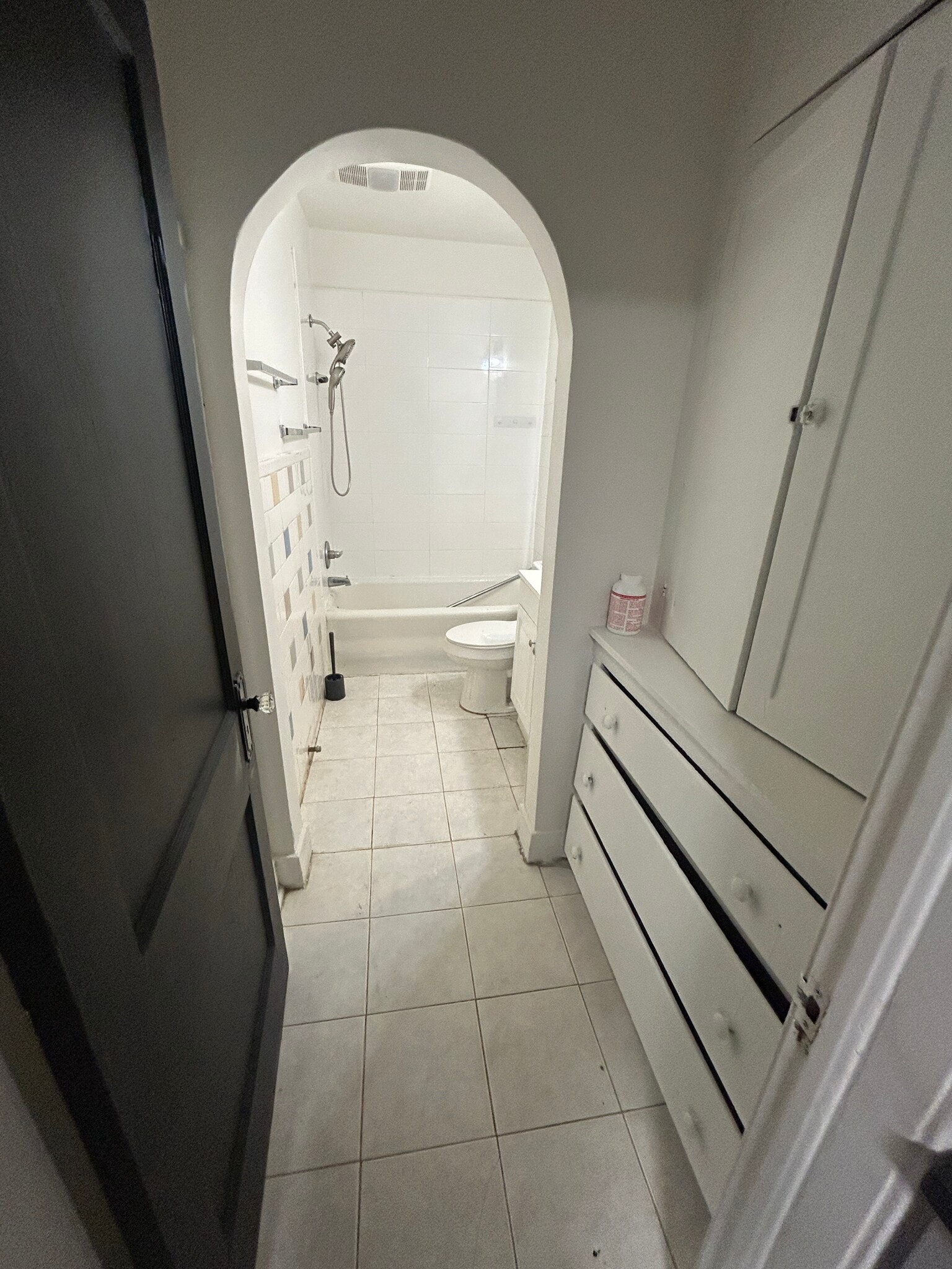 Bathroom entry storage - 1307 N Lewis Pl