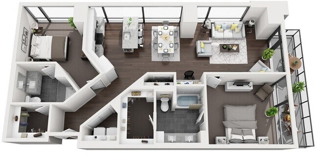 Floorplan - 1000 Speer by Windsor