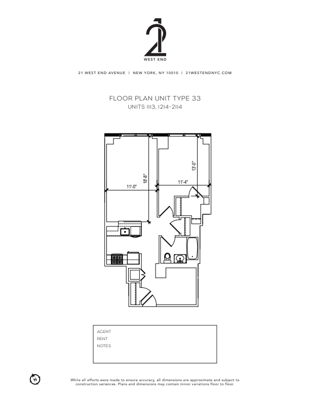 Floorplan - 21 West End Ave