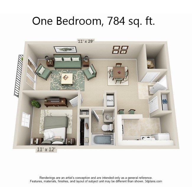 1BR/1BA - Highpointe Apartments