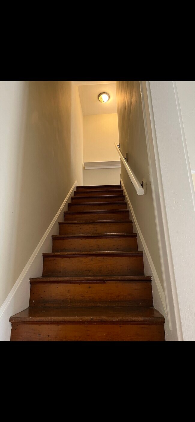 Up the stairs to bedrooms and bath - 703 Clark St