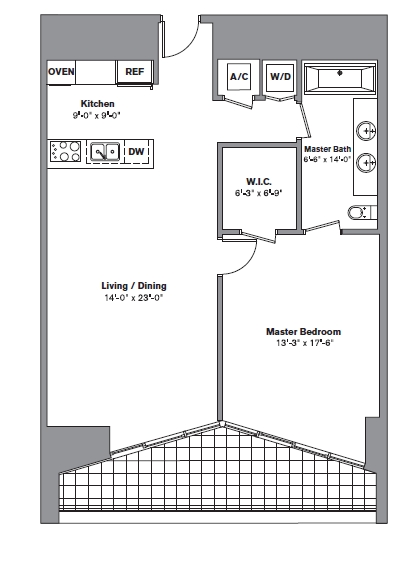 1BR/1BA - Icon Brickell Tower 2