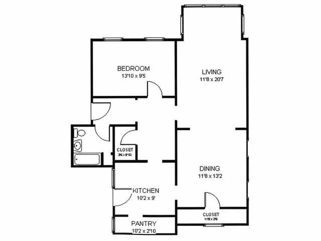 Floorplan - 425-431 N. Humphrey Ave.