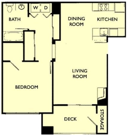 1BR/1BA - The Presidio