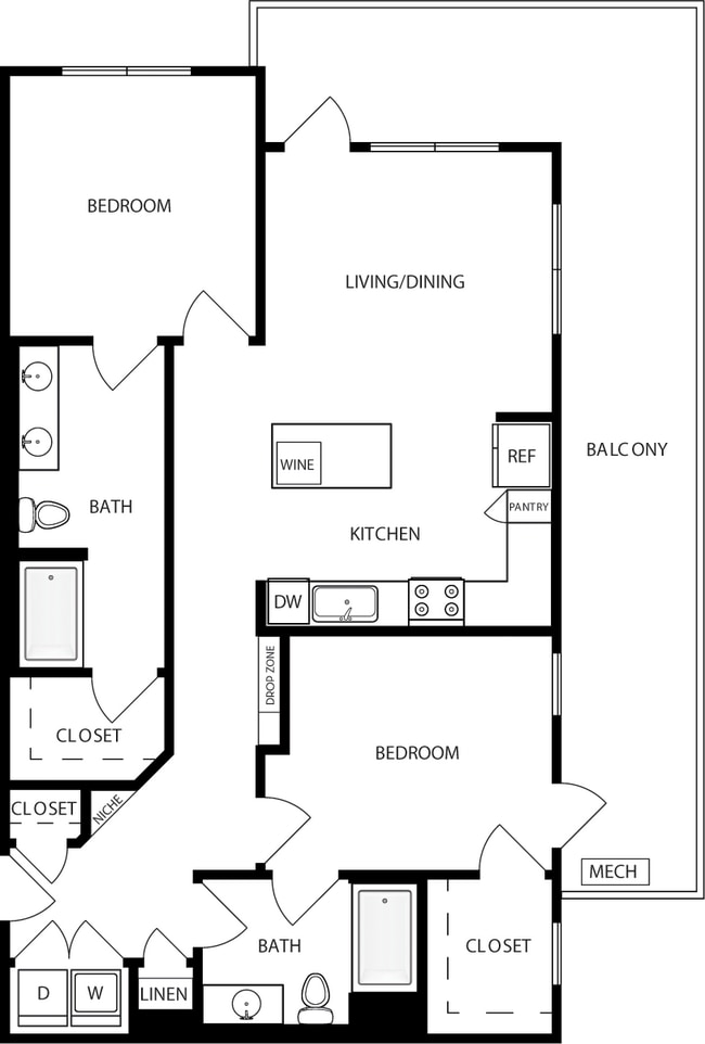 Floorplan - Mara Pacific Beach